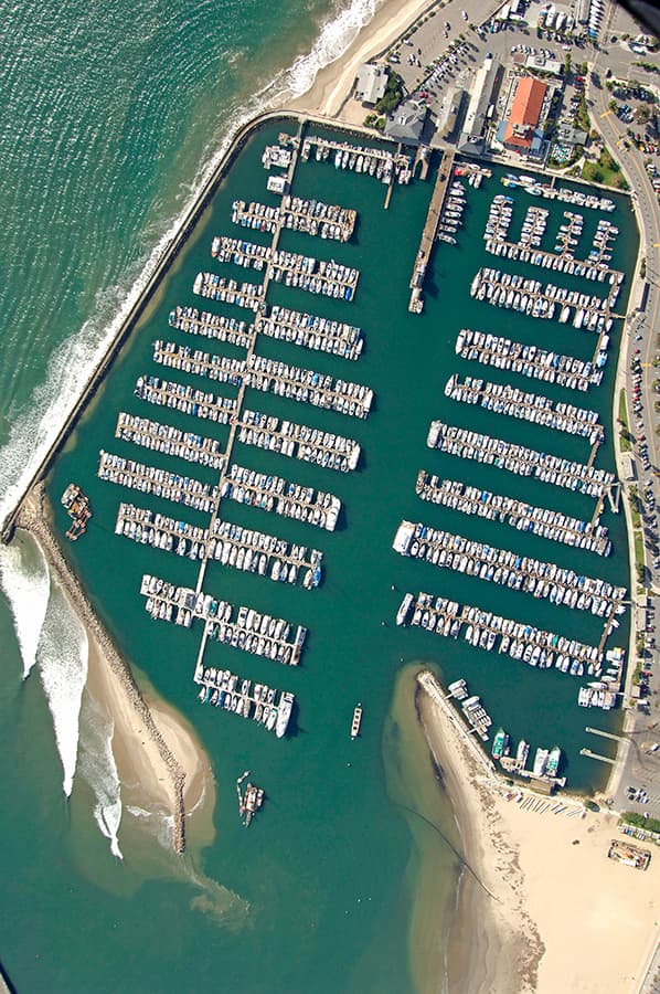 A slip in a Southern California harbor